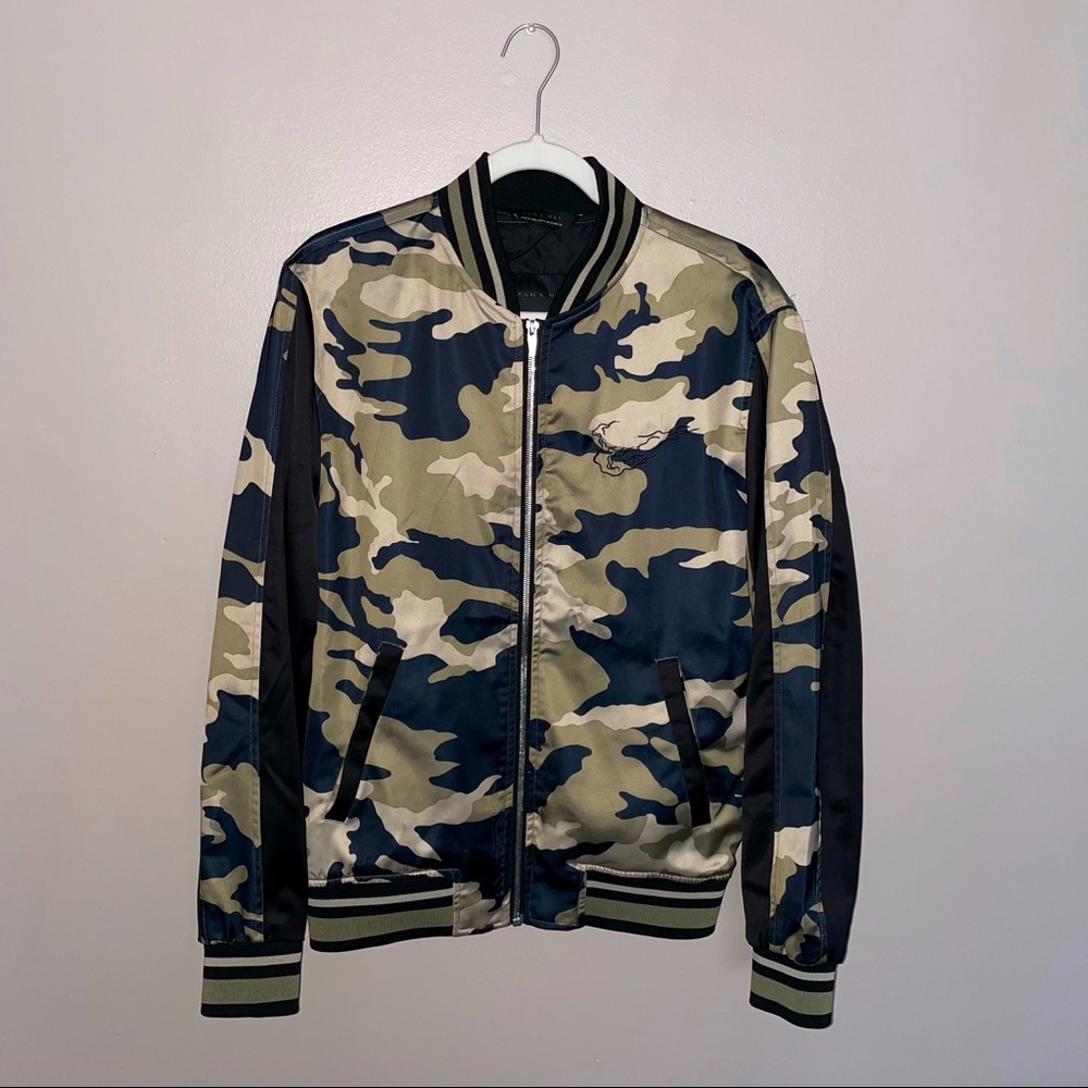 Camo bomber jacket
